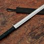 27" HANDMADE D2 STEEL SWORD TANTO SWORD SHORT SWORD SINGLE EDGE SWORD