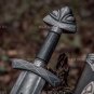 Hand Forged Damascus Steel Viking Sword Sharp Battle Ready Medieval Sword Gift