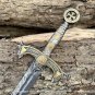 Damascus Sword  Viking Sword Double edge Sword Battle Sword With SHEATH