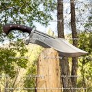 HUNTING KNIFE MACHETE KNIFE CARBON STEEL KNIFE ANCIENT BOWIE KNIFE  SHEATH