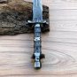 Hand Forged Damascus Steel Sword Double Edge Viking Sword Battle Ready Sword