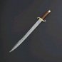 DAMASCUS STEEL SWORD HUNTING SWORD SINGLE EDGE VIKING SWORD