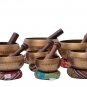 Chakra Healing Tibetan Singing Bowls (Set of 7) for ABCDEFG Chakras By NepaMart