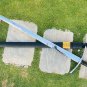 42" Blade Customized Long Viking Sword- Carbon Steel with Leather Wrap Handle