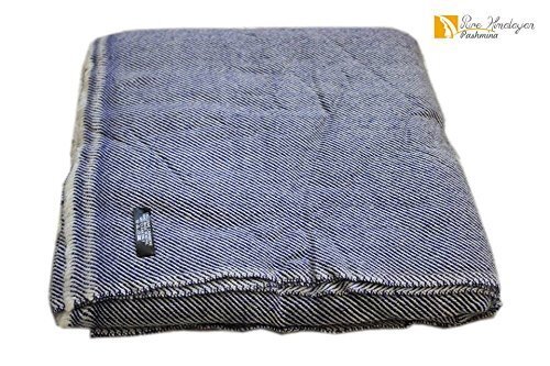 Luxurious Soft Cashmere Bed Throw Blanket Natural Pure Pashmina Warm Throw - ...