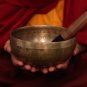 685674257112 -Singing Bowl Nepal Blessed 7 inches Buddha Carving Singing Bowl...