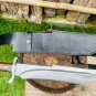 EGKH 16" blade Custom Bushcraft Long Knife-High Carbon Steel, Ergonomic Rosewood