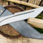 EGKH 16" blade Custom Bushcraft Long Knife-High Carbon Steel, Ergonomic Rosewood