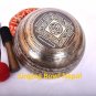 Singing Bowl Nepal- 12 inches singing bowl - Full mantra carved - Lucky Flowe...
