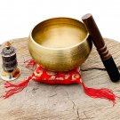 Singing Bowl Nepal-6" Tibetan Buddhist Hand Beaten Throat Chakra G Note Singi...