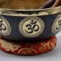 10 Inches Hindu Om &agrave;&yen;� Fine Carving Singing Bowl From Nepal-Meditation Bowlso...