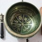 4.5" Buddhist Meditation Singing-color Singing Bowl Om Mani Padme Hum with Ma...