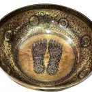 19 inch large singing bowl handmade in Nepal Tibetan singing bowl handmade in...