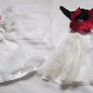 Vintage 1980's Lot of Barbie Clothes Dress Black & White Label Genuine Fashion