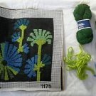 Vintage Cewec Sudan Flowers From Switzerland Needlepoint 1175 Kitsch EMBROIDERY