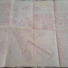 Vtg Artex Paint/Embroidery Transfer Pattern Iron On Monogram Designs 0236 beer