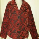 Habitat Clothes to Live In Tapestry Woven Brocade Jacket Blazer womens M USA