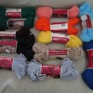 Aunt Lydias Heavy Rug Yarn 3 Ply Polyester Lot of 12 Skeins 60 Yards Each A2871