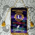 56th Lions International Convention Miami Beach Florida 1973 Souvenier Banner