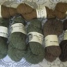Lot Shaker Society Virgin Wool 2 Ply 4 ounces Yarn 9 Skeins Knit Crochet Crafts
