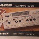 NOS Vintage Electronic Calculator SHARP Elsi Mate EL-670 Compact Keyboard Music