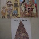Gifts of Nature Pinecone Crafts Rag Cornhusk Dolls Pattern How To Books Lot of 3