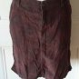 Eddie Bauer 100% cotton Denim/Jean Look Paisley/Floral Print Skirt womens sz10