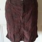 Eddie Bauer 100% cotton Denim/Jean Look Paisley/Floral Print Skirt womens sz10
