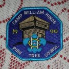 1990 Pine Tree Council Camp William Hinds Boy Scout Patch Badge Maine ME BSA Cub