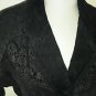 Vintage Leather by Wilsons Cropped Tuxedo Motorcycle Biker Jacket Suede M 69426