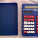 Texas Instruments TI-108 Hand Held Basic Pocket Solar Calculator Red White Blue