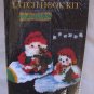 VINTAGE Graph N Latch Roly Poly Stocking Pair LATCH HOOK RUG KIT 7.75" x 11.5"