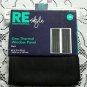 RE Style Room Essentials One Thermal Window Panel Curtain Flocked Black 42"x63"