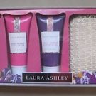 Laura Ashley Body Care Gift Set Scented Bubble Bath Body Lotion Bath Loofah Pad