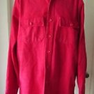 Vintage LL BEAN Signature Flap Pocket Chamois Cloth Work Hunting Camping Shirt M