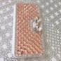 Crystal Bow iPhone 6 and 6s Wallet Case, Diamond Case, Rhinestone Case