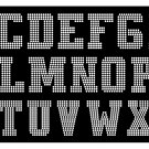 2" Athletic SS6 Rhinestone Font Flock Template