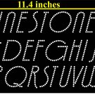 VR1R 1.9 Inch High Alphabet Deco Rhinestone Flock Template