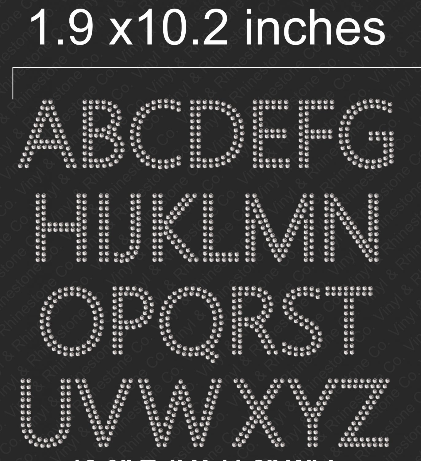 alphabet rhinestone templates