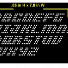 VR 0.85 Inch High Alphabet Ital Rhinestone Flock Template
