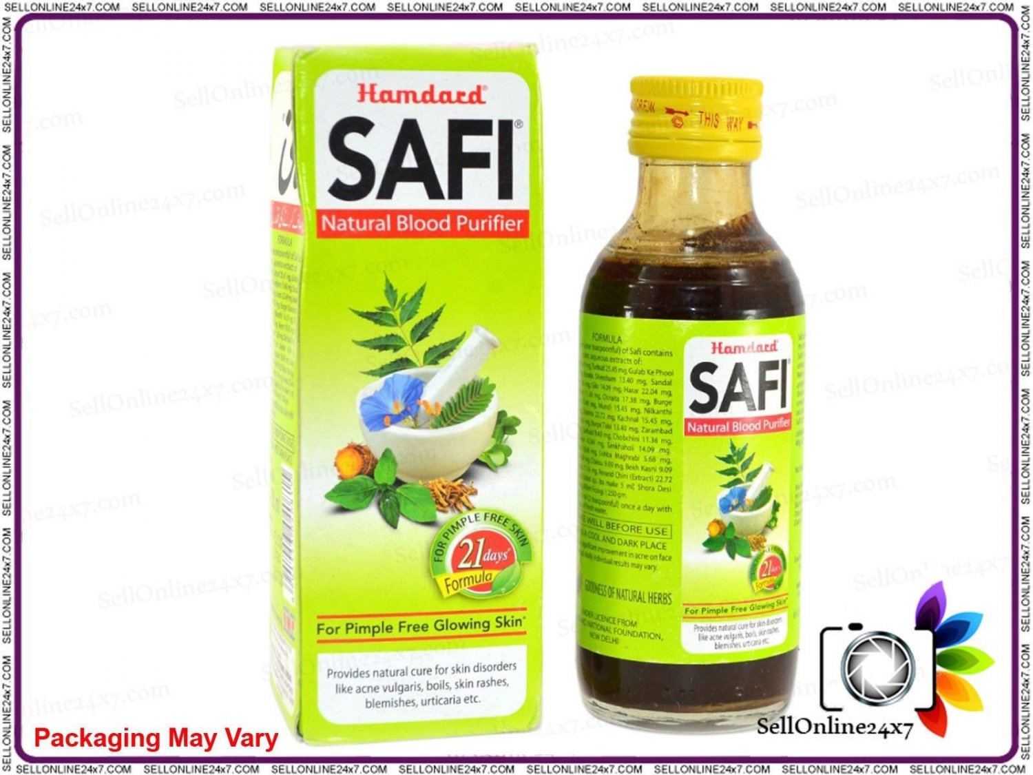 100% Original Hamdard Safi Syrup Unani Best Remedy Acne Therapy -500ml