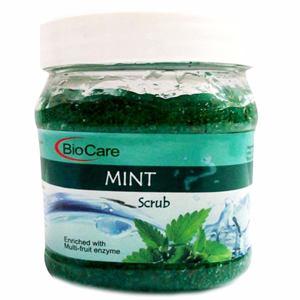 Bio Care Mint Gel Face Scrub 500ml For Deep Cleansing, Skin Toning