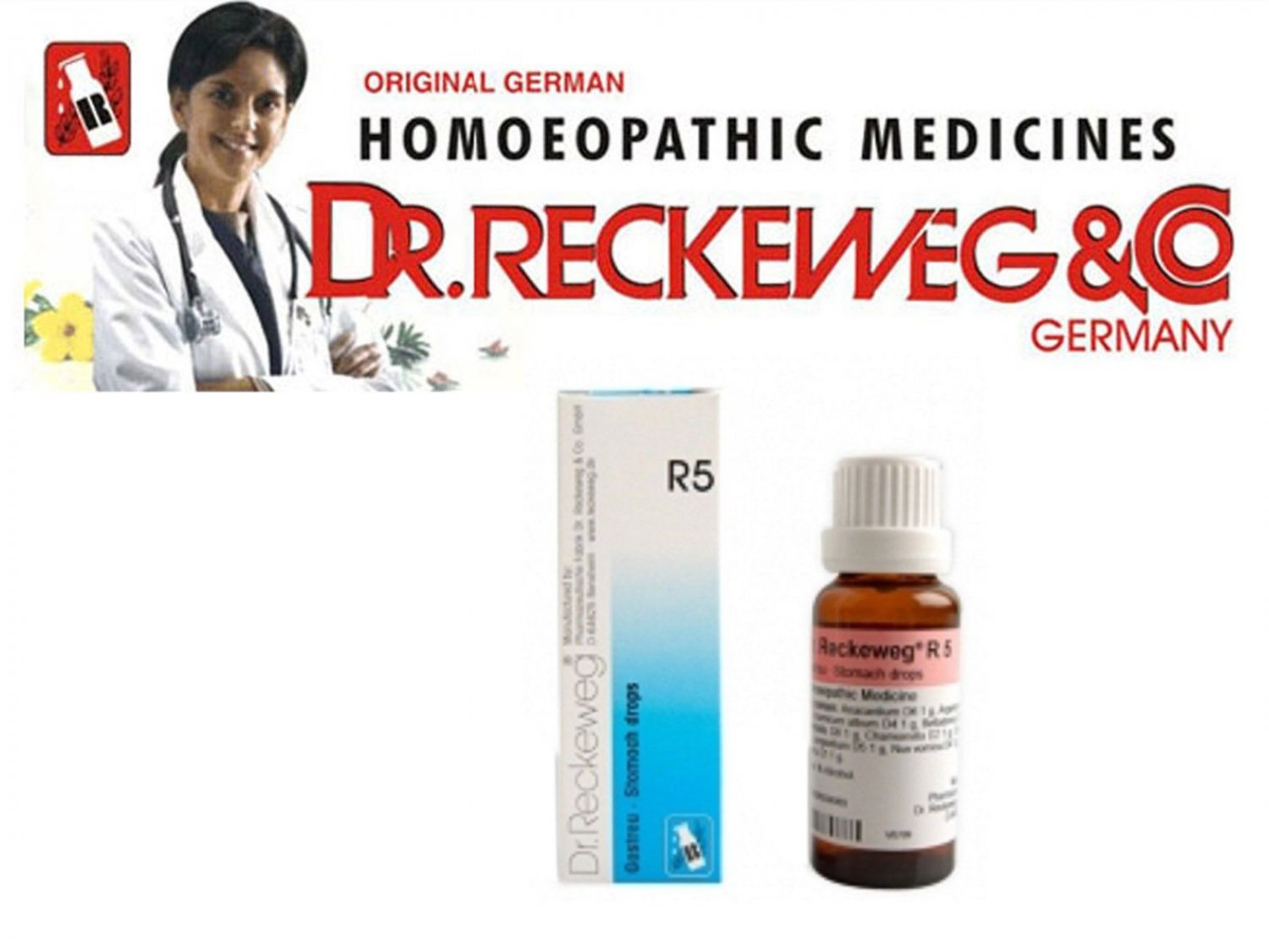 Dr Reckeweg Germany Homeopathic R5 Stomach and Digestion Drops 22ml