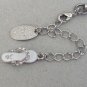 Playboy Cell Phone Charm Strap Bunny Logo Flip Flop Swarovski Crystal Silver