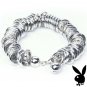 Playboy Bracelet Infinity Rings Swarovski Crystal Silver Platinum Plated Eternity Circles