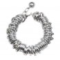 Playboy Bracelet Infinity Rings Swarovski Crystal Silver Platinum Plated Eternity Circles