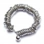 Playboy Bracelet Infinity Rings Swarovski Crystal Silver Platinum Plated Eternity Circles
