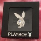 Playboy Ring Bunny Logo Silver Plated Swarovski Crystal Adjustable Fashion Statement