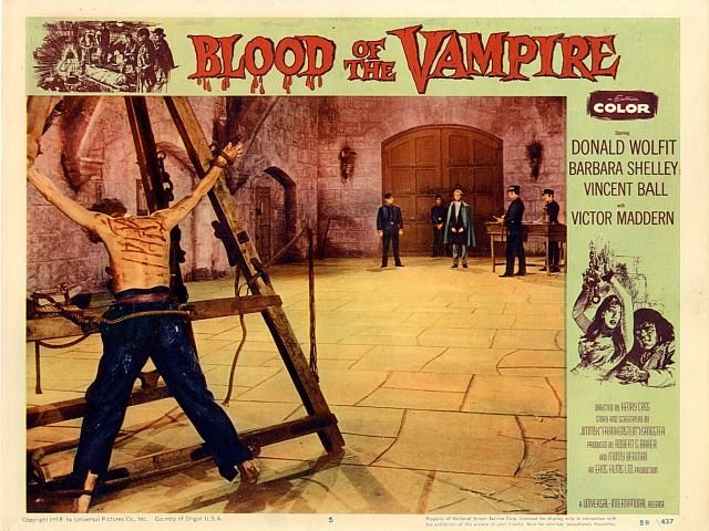 Blood of the Vampire 1958 Donald Wolfit Horror Sci-Fi