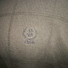 Izod Men's Dark Green Brown Windowpane Sweater Size L